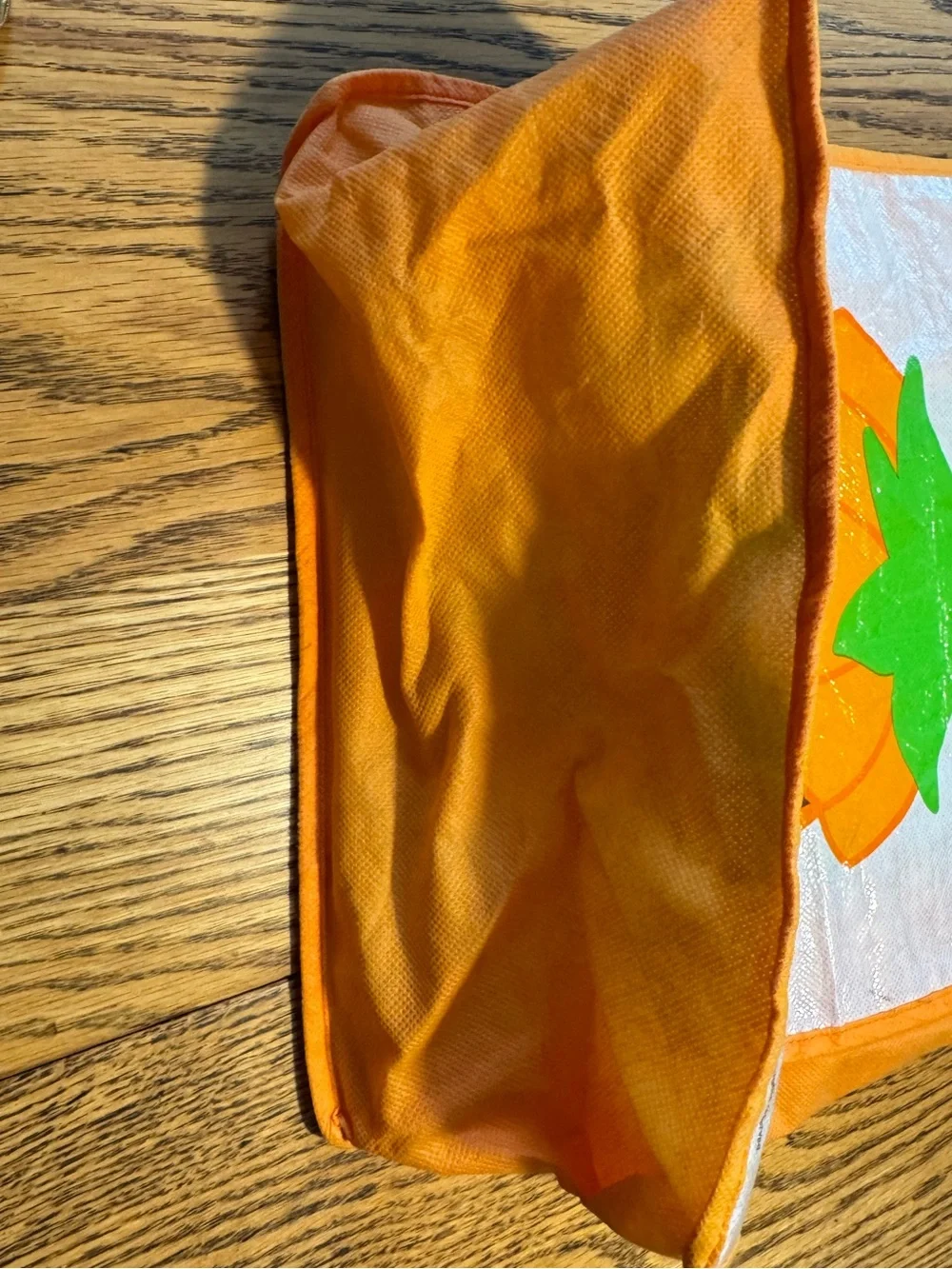 2011 Dunkin Donuts Pumpkin Kids Orange Donut Character Tote Trick or Treat Bag